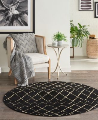 Grafix GRF04 5'3"x5'3" Round Area Rug