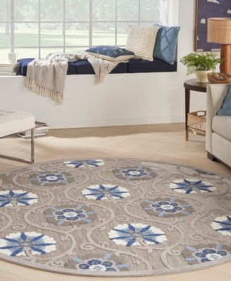 Aloha ALH19 7'10"x7'10" Round Area Rug