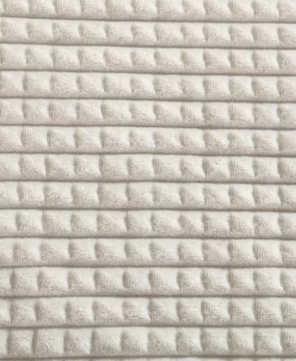 Solid Textured Jacquard Plush Throw, 60" X 50"