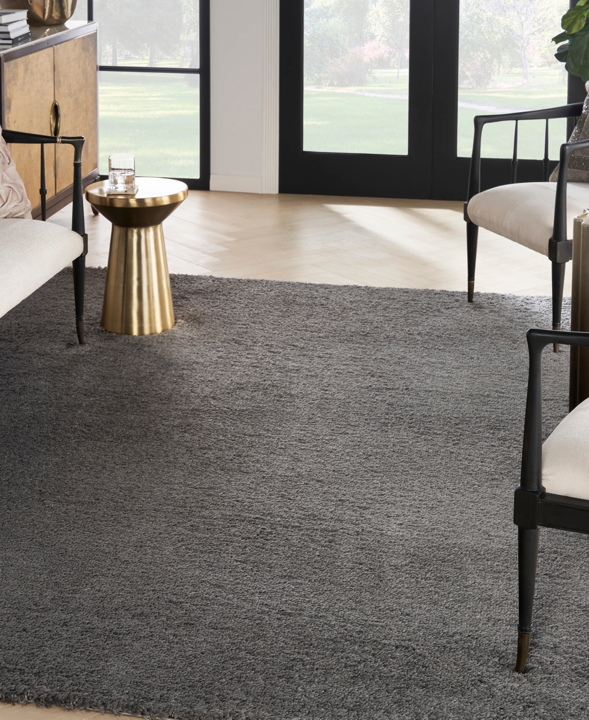 Nourison Home Dreamy Shag Drs05 7'10"x9'10" Area Rug In Gray