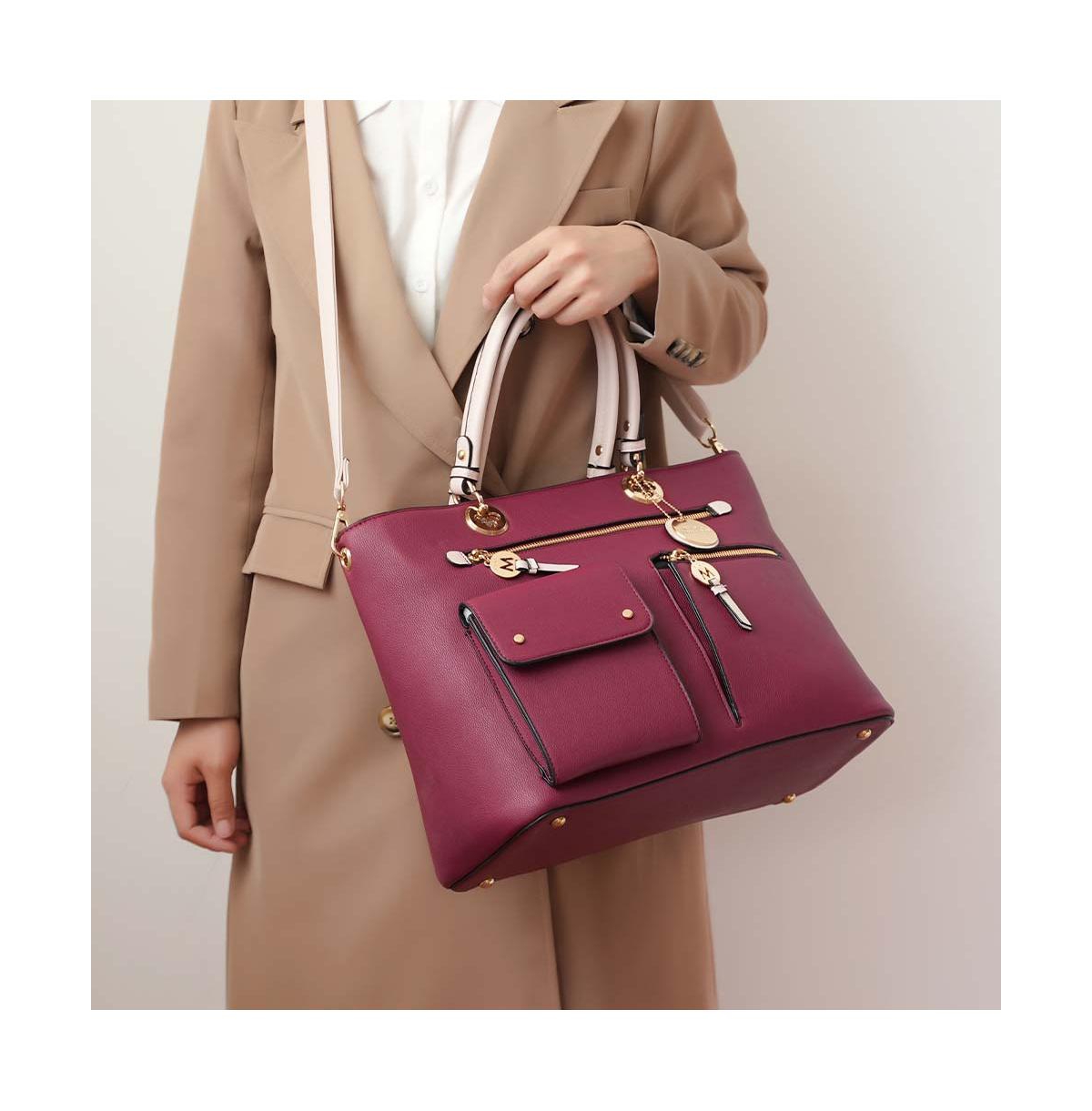 Mkf Collection Julia Color-block Satchel Bag by Mia K