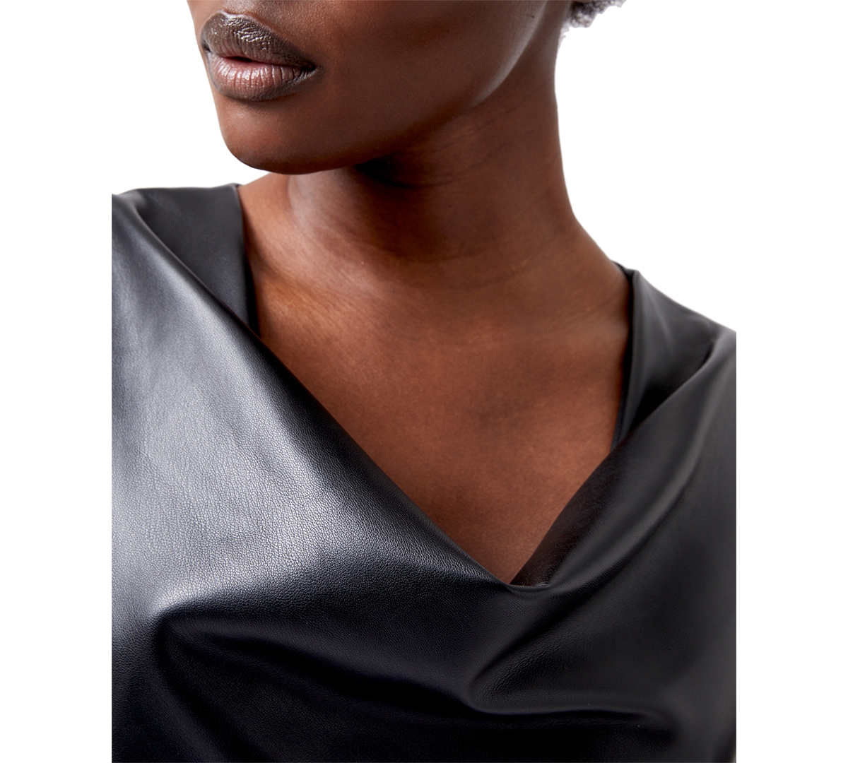 FRENCH CONNECTION WOMEN'S ELETTRA FAUX-LEATHER DRESS 