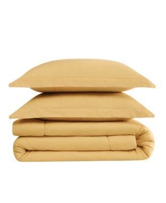 Solid Cotton Percale 2-Pc. Comforter Set, Twin/Twin XL