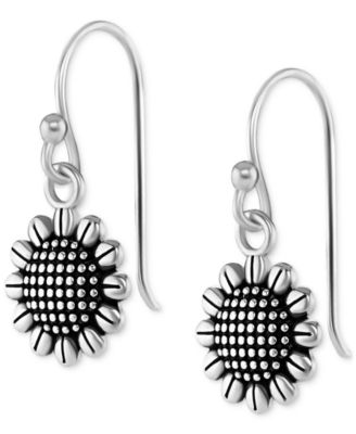 Giani Bernini - Sunflower Drop Earrings in Sterling Silver
