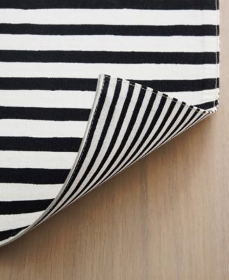 Hand Painted Shirting Stripe Placemat 13" x 19", Set of 4