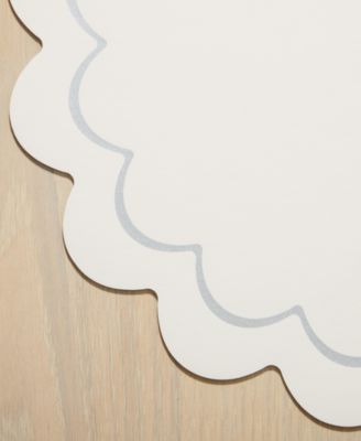 Scallop Edge 15" Round Reversible Placemats, Set of 6