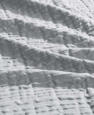 Serenity Wavy Lines Embossed 3-Pc. Duvet Cover Set, King