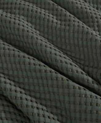 Solid Waffle 3-Pc. Duvet Cover Set, Full/Queen