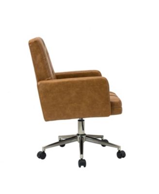 Mid-century Modern Height-Adjustable 360° Swivel Office Chair