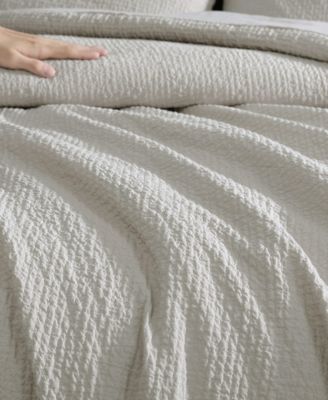 Puckered Texture 3-Pc. Comforter Set, King