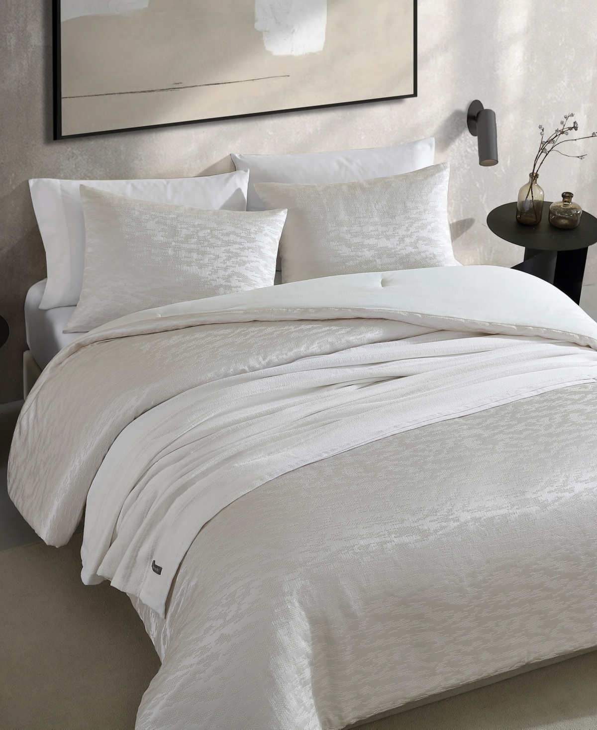 Closeout! Vera Wang Illusion Textured 3-Pc. Duvet Cover Set