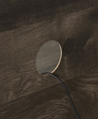 Sliding Door TV Stand with Sliding Glass Doors, Charcoal GREY