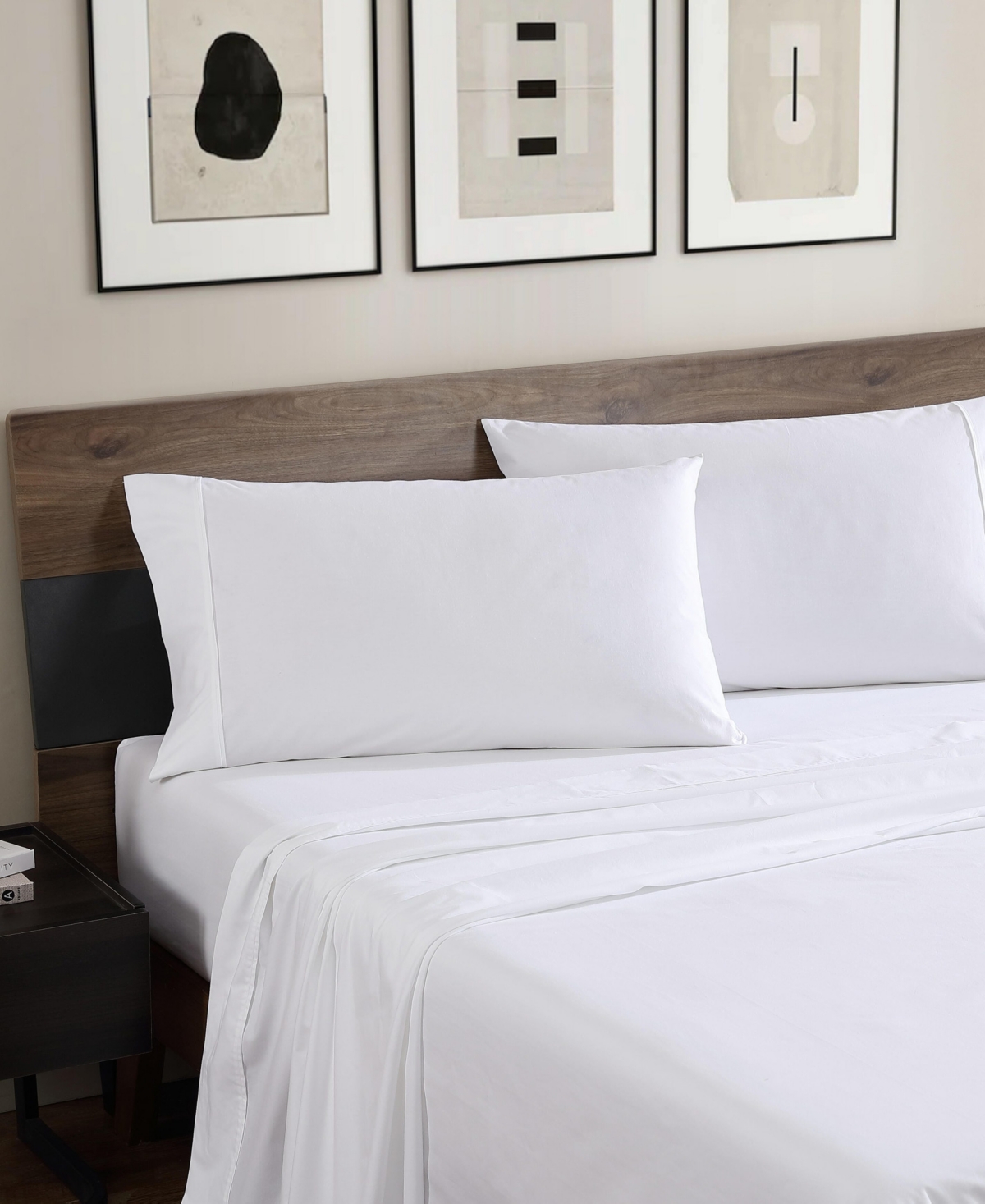 Closeout! Kenneth Cole New York Cool Zone 200 Thread Count Cotton Percale 3 Piece Sheet Set,
