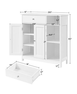 Free Standing Bathroom Storage Cabinet with Drawer
