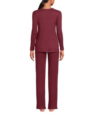 Petite Cozy 2 Piece Pajama Set - Long Sleeve Top and Pants