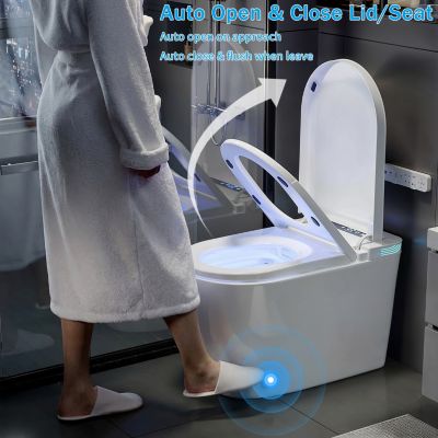 Smart Toilet With 110V High-end pulse | Instant heating | Antibacterial seat | Wireless remote control | Vortex flushing