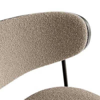 Streamdale Ash Veneer Boucle Kitchen Dining Chair (Set of 2)