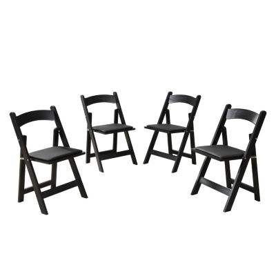 Streamdale 4-Pack Foldable Dining Chairs with Cushions