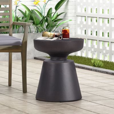 Streamdale Modern Concrete End Table Versatile, Lightweight, And Sophisticated