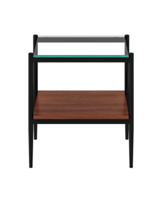 Tempered Glass Rectangle End Table Set
