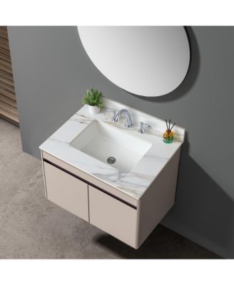 31" Marble Vanity Top with Sink and Backsplash