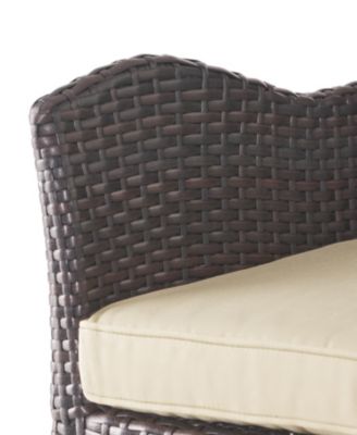 Streamdale Modern Wicker Swivel Barstool with Tapered Legs