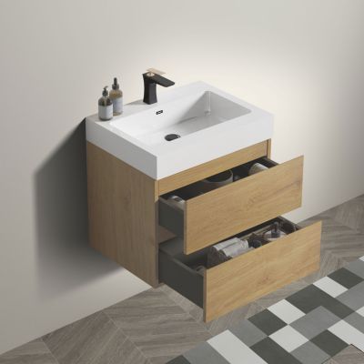 Alice Space-Saving Vanity Modern Style, Ample Storage
