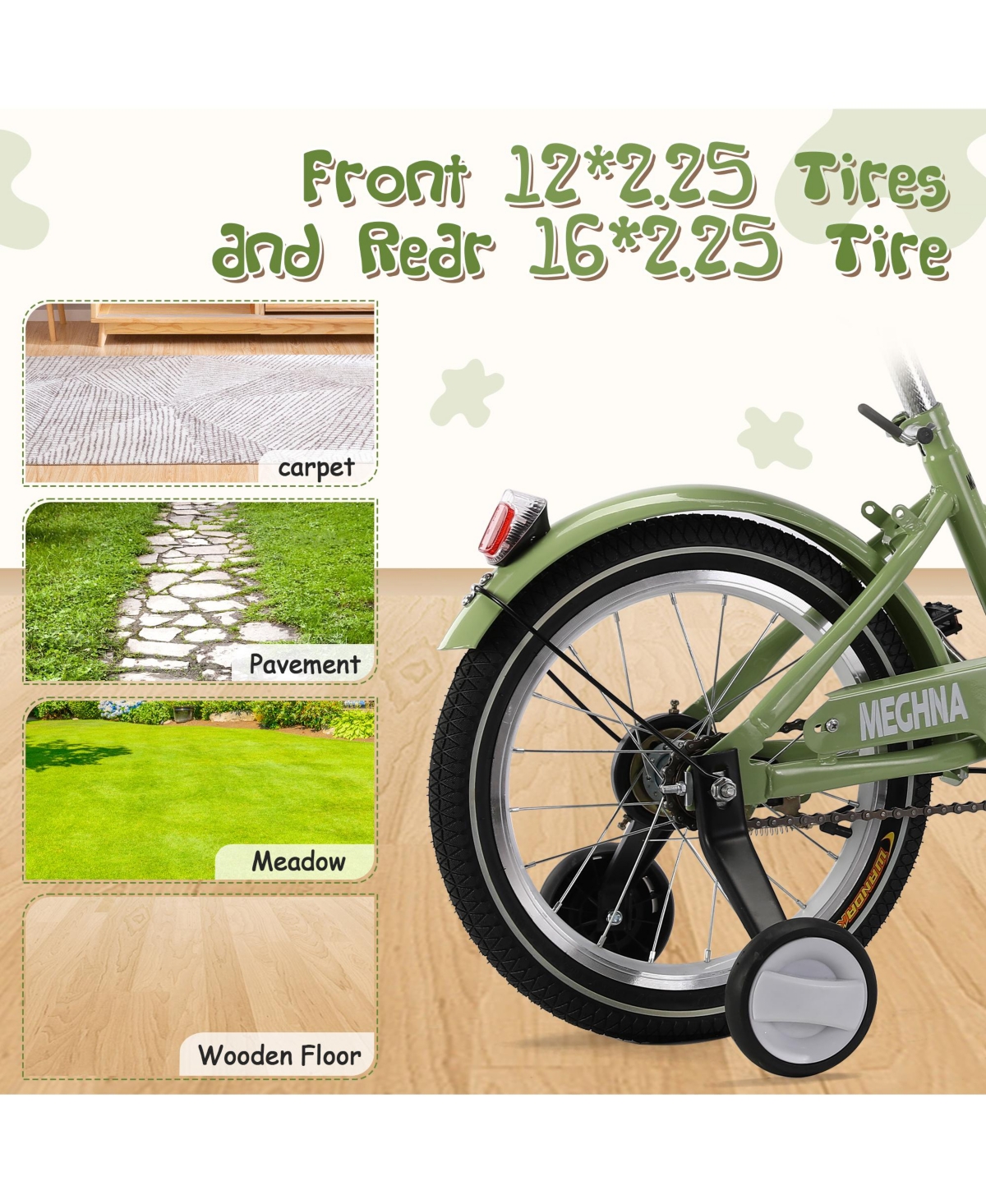 Streamdale Furniture Foldable Tricycle for Kids Ages 6-12,Mini Cargo Bike, Pet Bike, Reverse Tricycle, Outdoor Parent-Child Bike for travel, With Carg