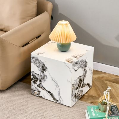 Modern Cube Coffee Table with Stylish Texture