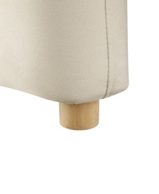 Barrel Accent Chair Curved Arms, Waterfall Seat