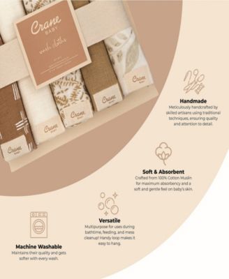 Infants Safari Animal Kendi Wash Cloth, 5-Pc. Set