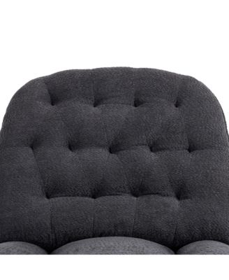 Recliner with 360 Swivel & Chenille Upholstery