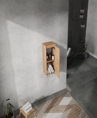 Modern Floating Bathroom Side Cabinet with Soft-Close Doors