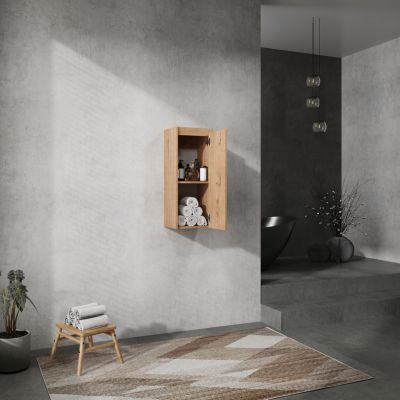 Modern Floating Bathroom Side Cabinet with Soft-Close Doors