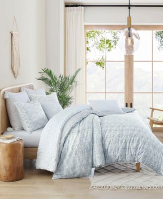 Peri Home Ikat Eyelet Comforter Sets In Blue