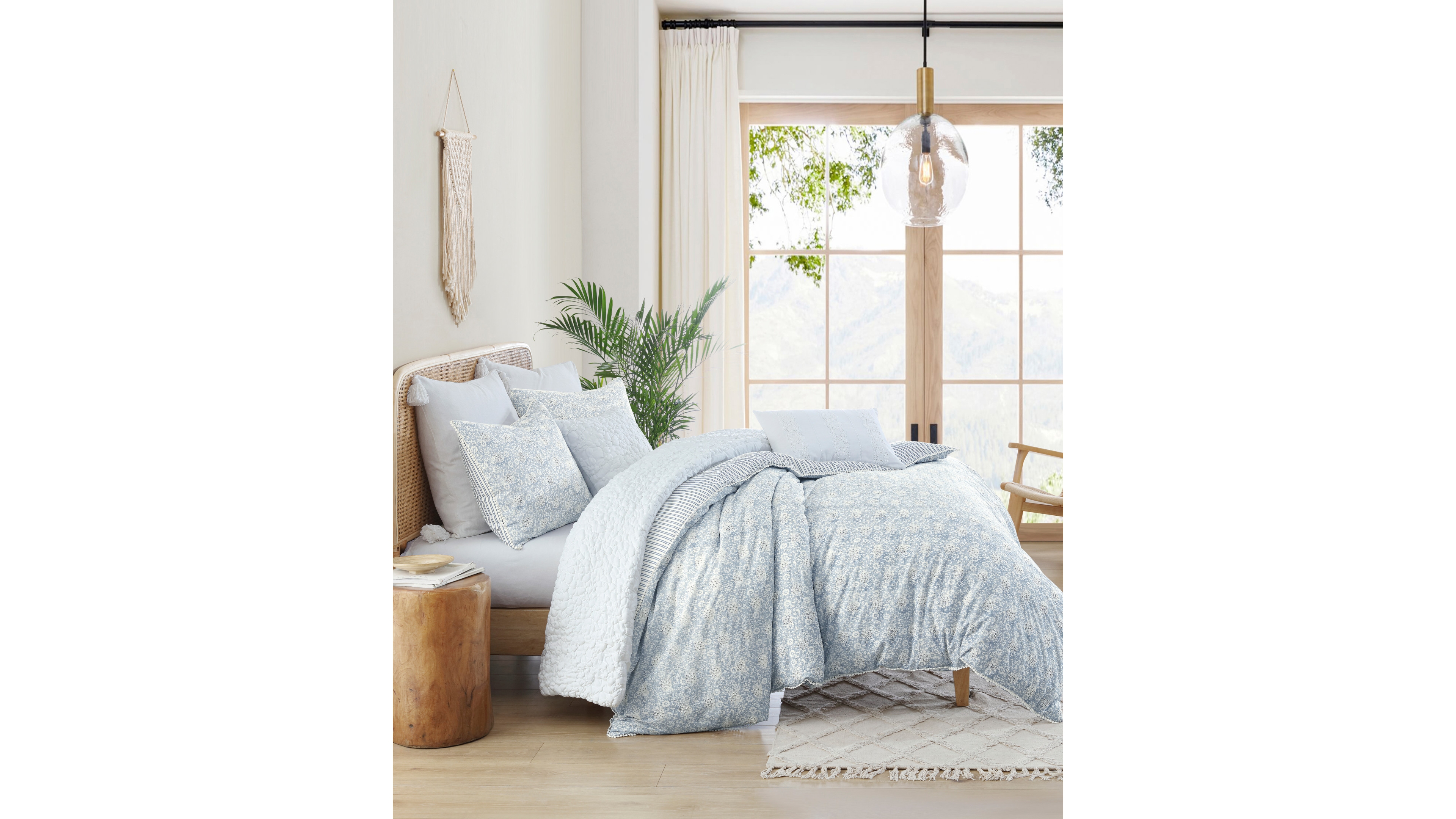 Peri Home Ikat Eyelet 3-Pc. Comforter Set, Full/Queen
