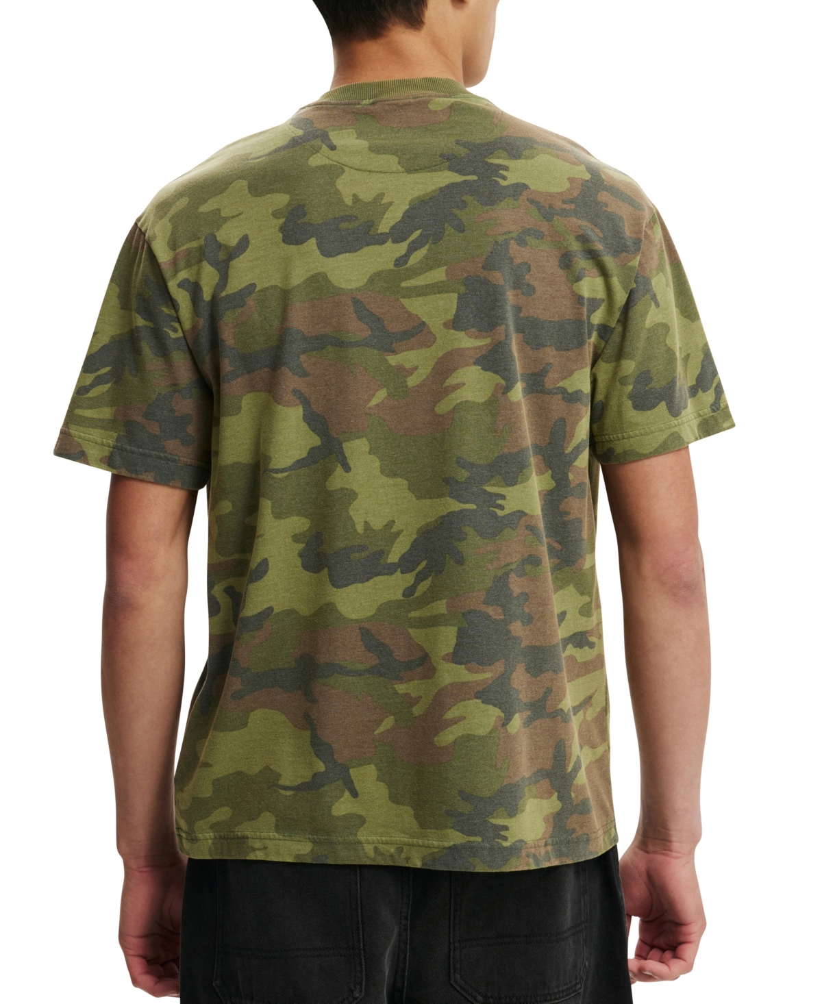 COTTON ON MEN'S CAMO LOOSE FIT T-SHIRT 