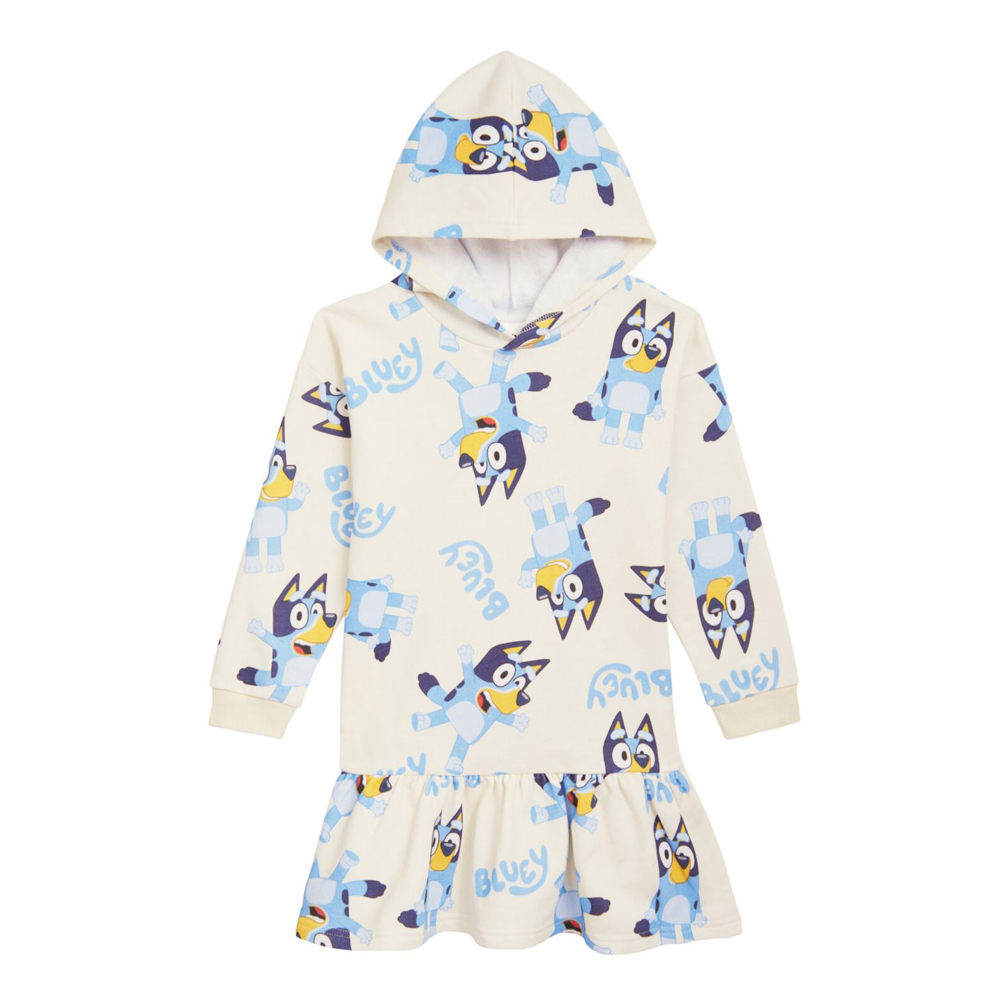 Платье Bluey Fleece Dress для девочек-малышей, цвет: Белый — фото 1