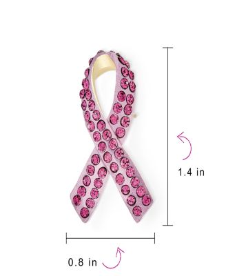 Cancer Awareness Brooch Pin Multi Color Crystal Enamel Support Symbol Jewelry