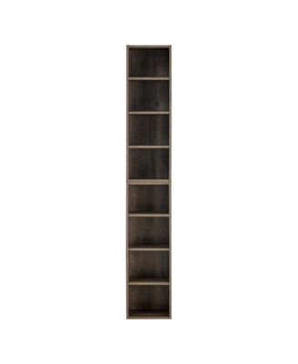 8-Tier Media Tower Rack with Shelves