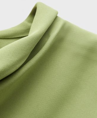 Mango Women's Chiffon Lace Dress - Macy's
