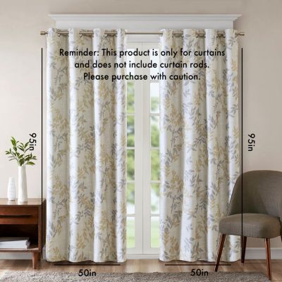 Streamdale Printed Botanical Blackout Curtain Panel