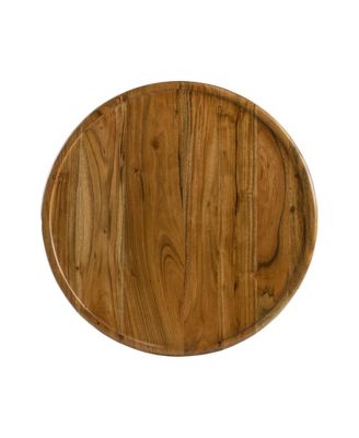 22x22x25" Drum Side Table With Tray Style Top