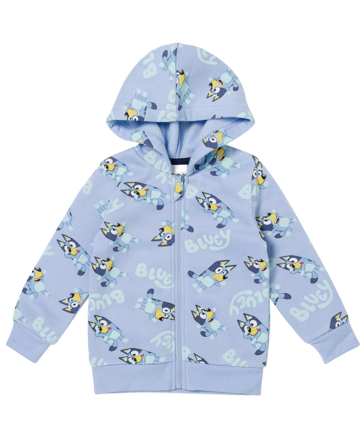 Bluey Little Boys Fleece Zip Up Hoodie and Jogger Pants Set