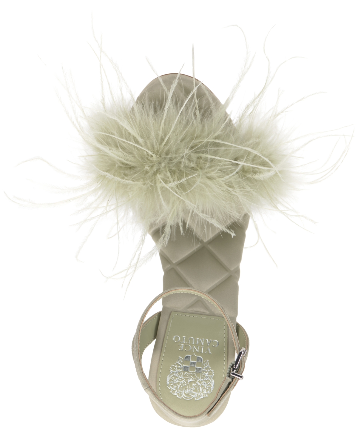 Vince Camuto Women's Penely Feathered High-Heel Dress Sandals