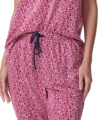 Women's Printed Short-Sleeve Tee & Jogger Set