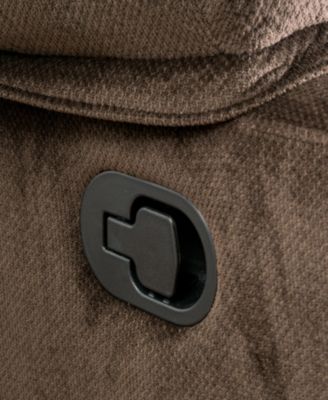 Recliner with Fabric and Cup Holders