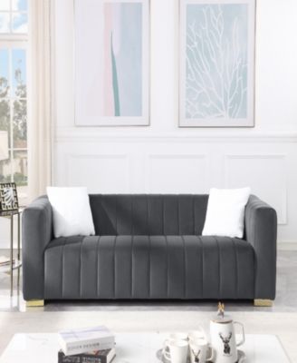  Modern Chesterfield Sofa, 3-Seater in Grey