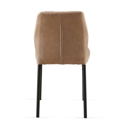 Modern PU Leather Dining Chairs with Metal Legs (4-Pack)