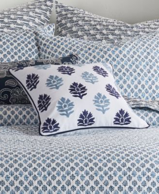 Aditya Medallion Embroidered Decorative Pillow, 18" x 18"